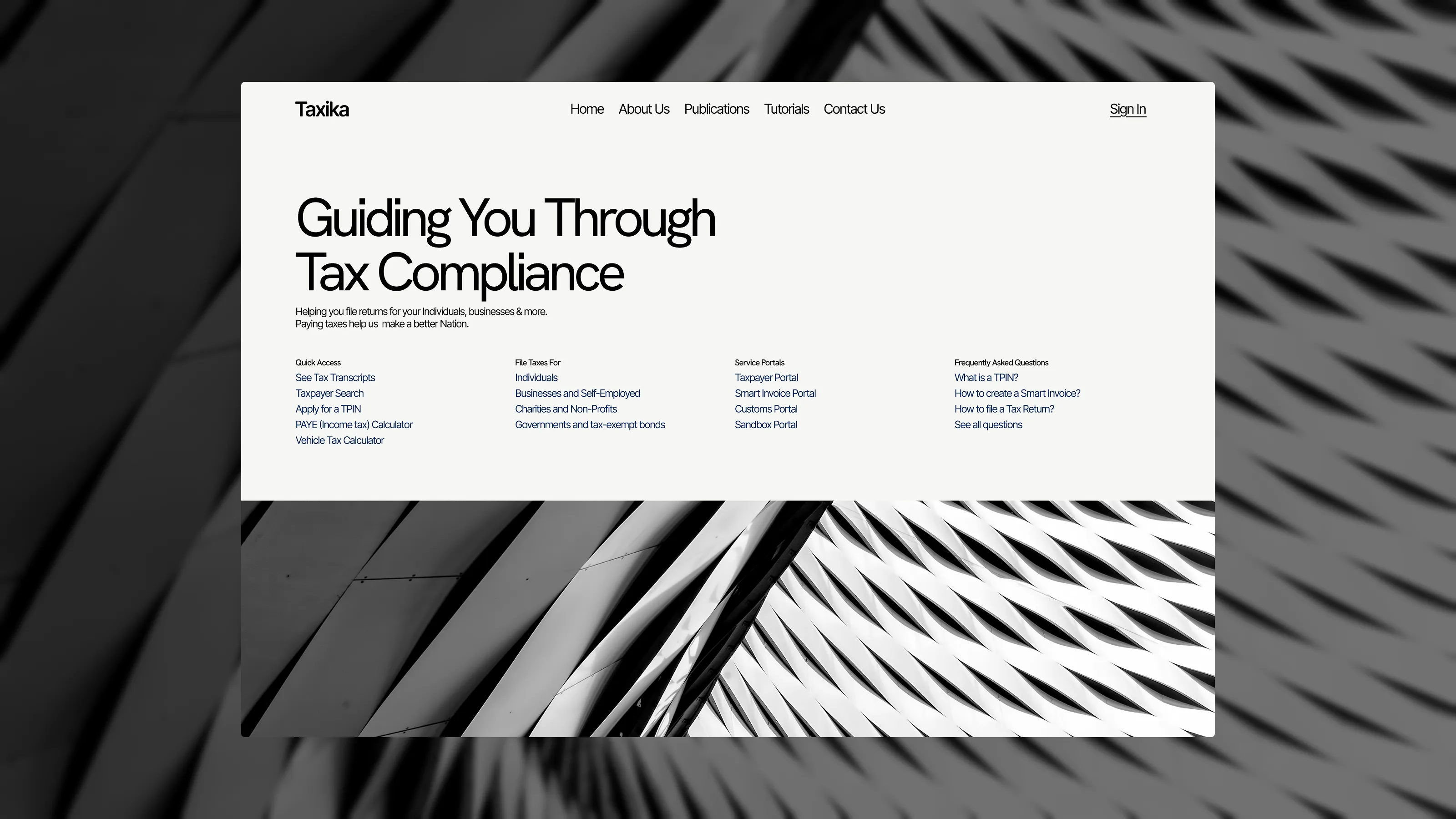 Taxika --> Tax filing made simple & intuitive